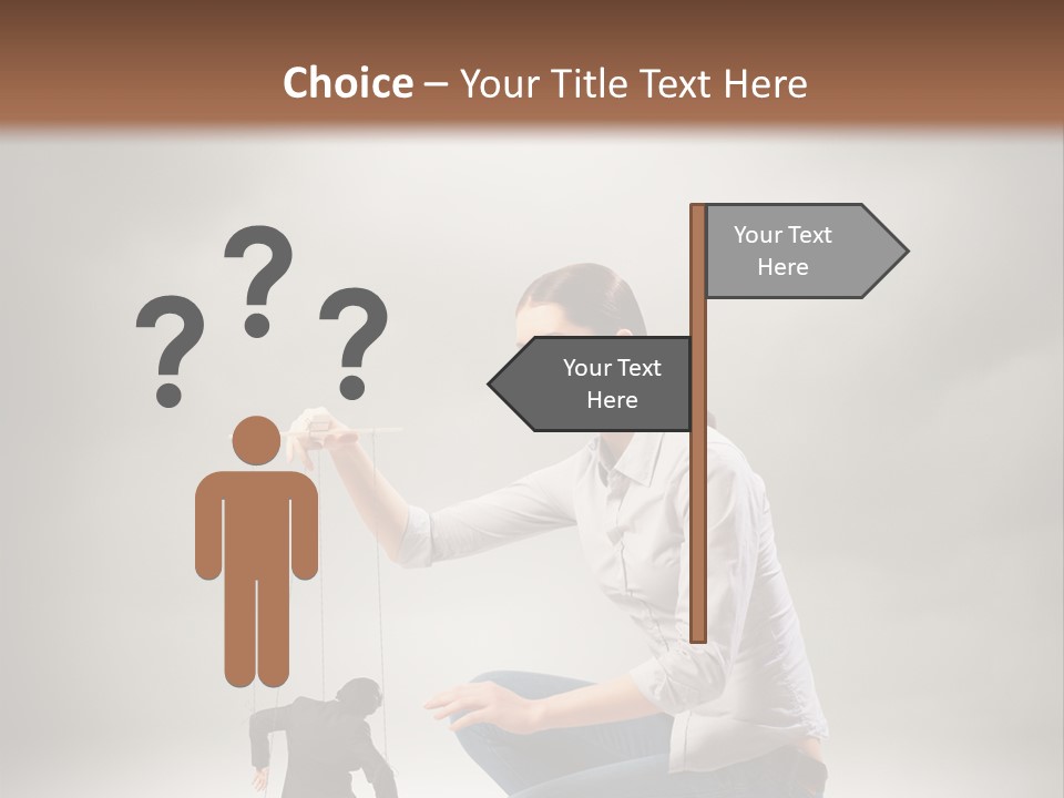 Businessperson Subordinate Tied PowerPoint Template