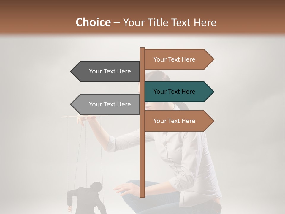 Businessperson Subordinate Tied PowerPoint Template