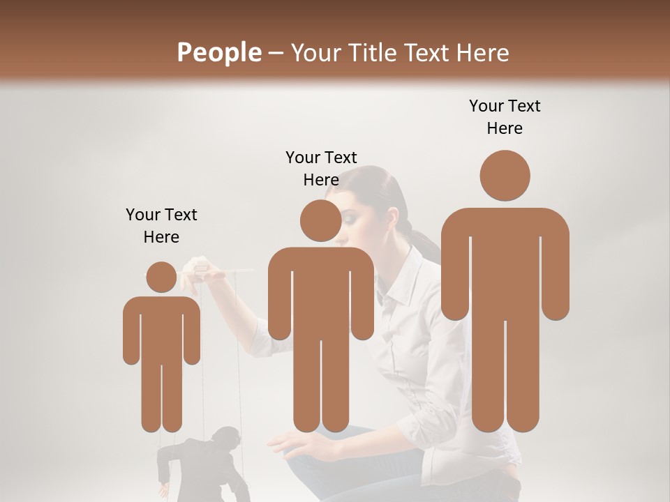 Businessperson Subordinate Tied PowerPoint Template