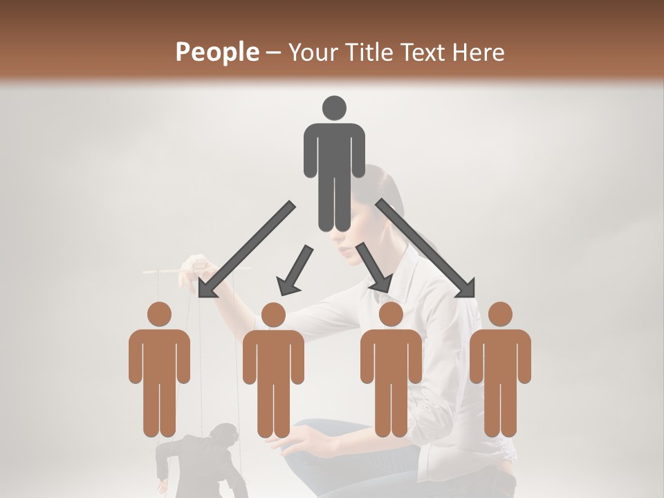 Businessperson Subordinate Tied PowerPoint Template