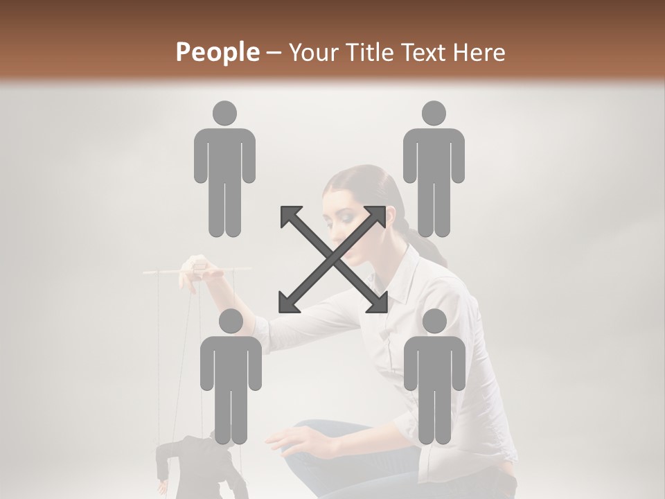 Businessperson Subordinate Tied PowerPoint Template