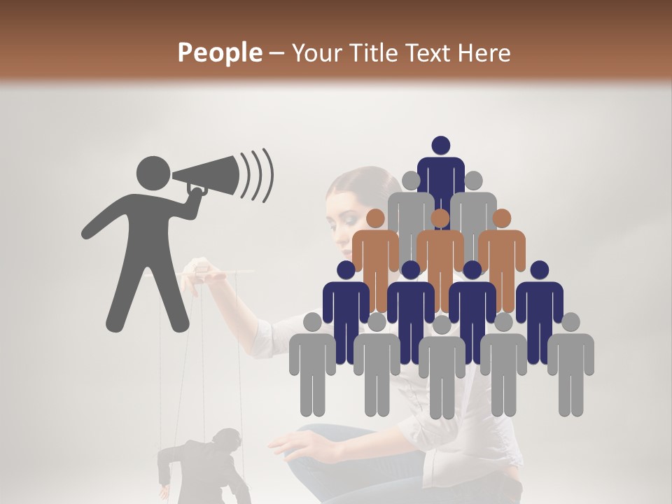 Businessperson Subordinate Tied PowerPoint Template