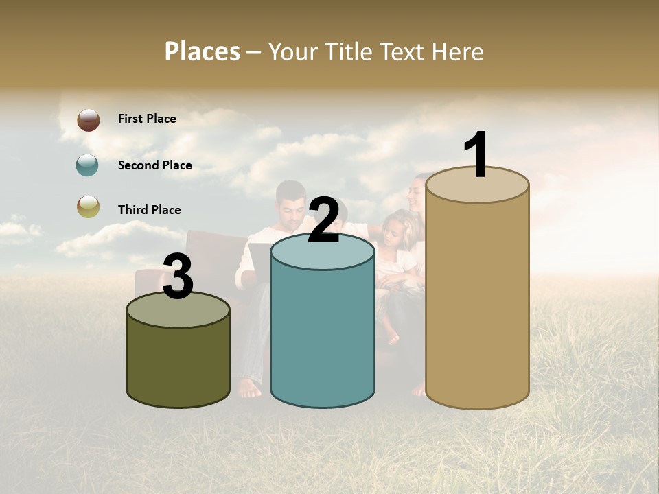 Couch Green Mother PowerPoint Template