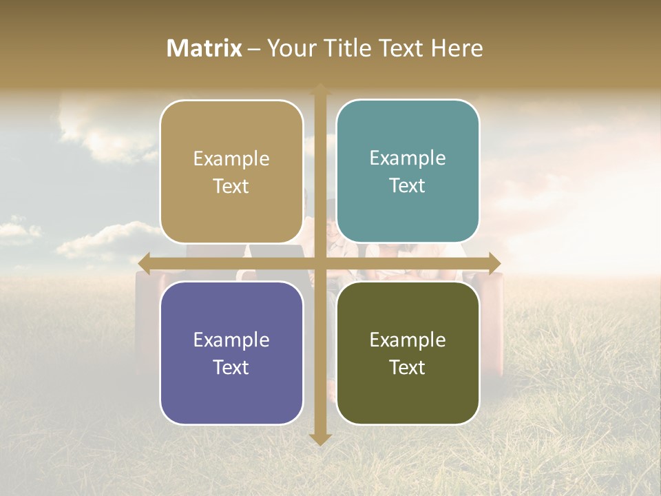 Couch Green Mother PowerPoint Template