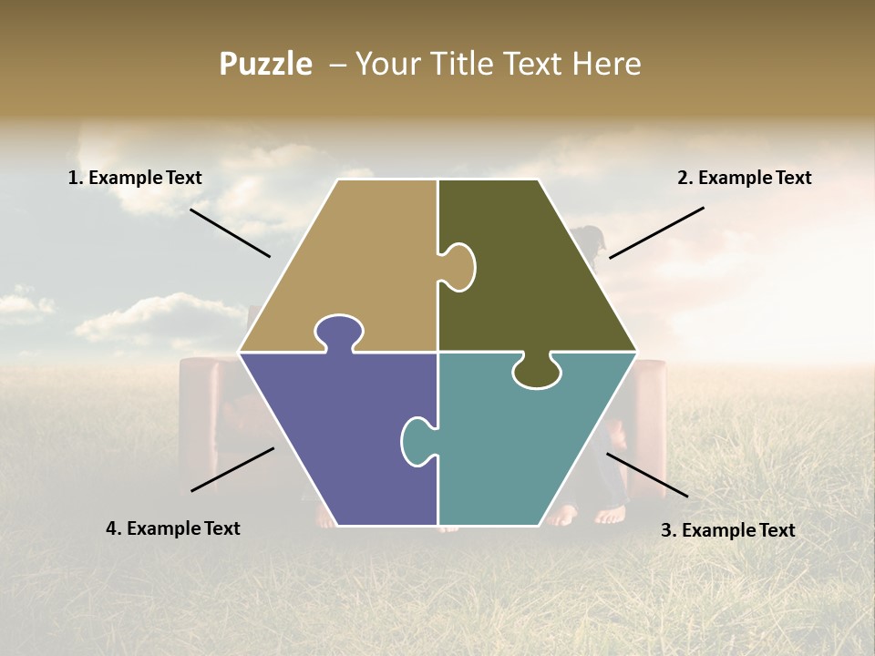 Couch Green Mother PowerPoint Template