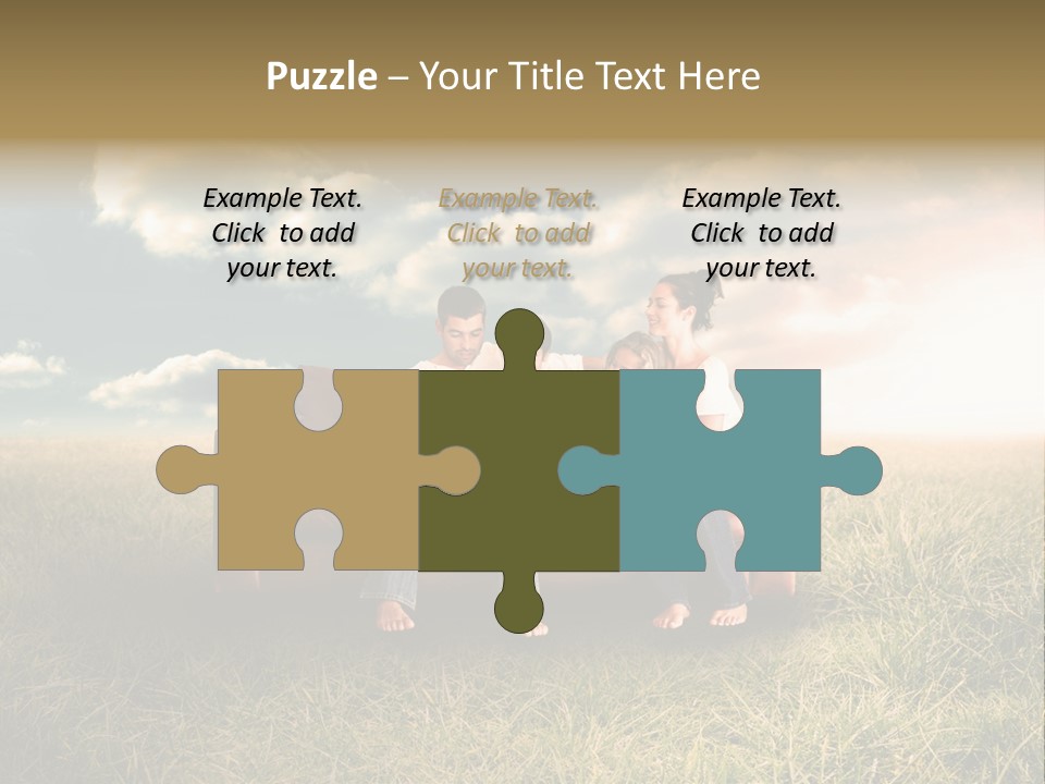 Couch Green Mother PowerPoint Template