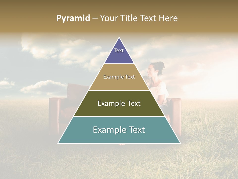 Couch Green Mother PowerPoint Template