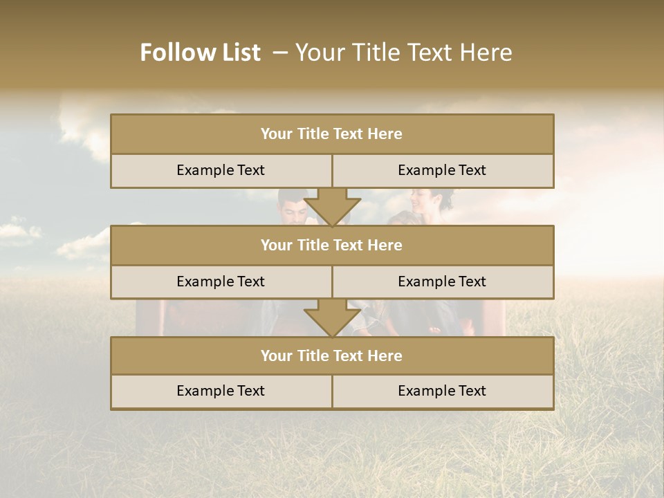 Couch Green Mother PowerPoint Template
