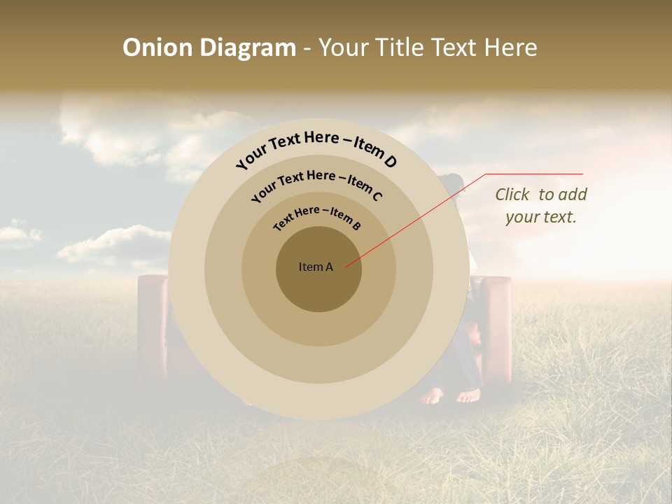 Couch Green Mother PowerPoint Template