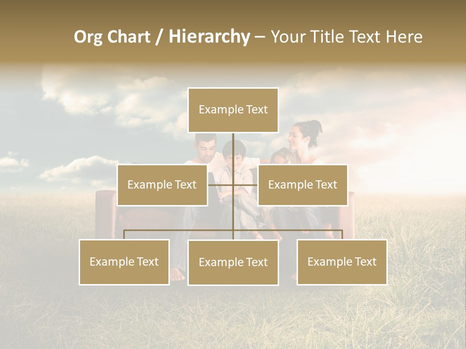 Couch Green Mother PowerPoint Template