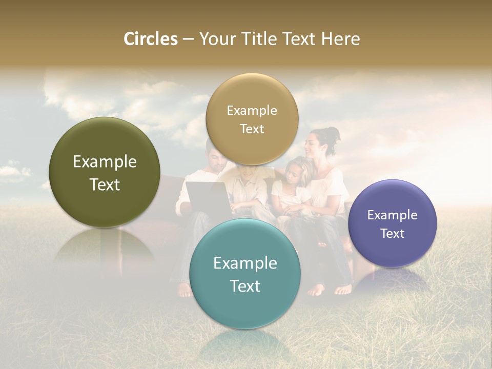 Couch Green Mother PowerPoint Template