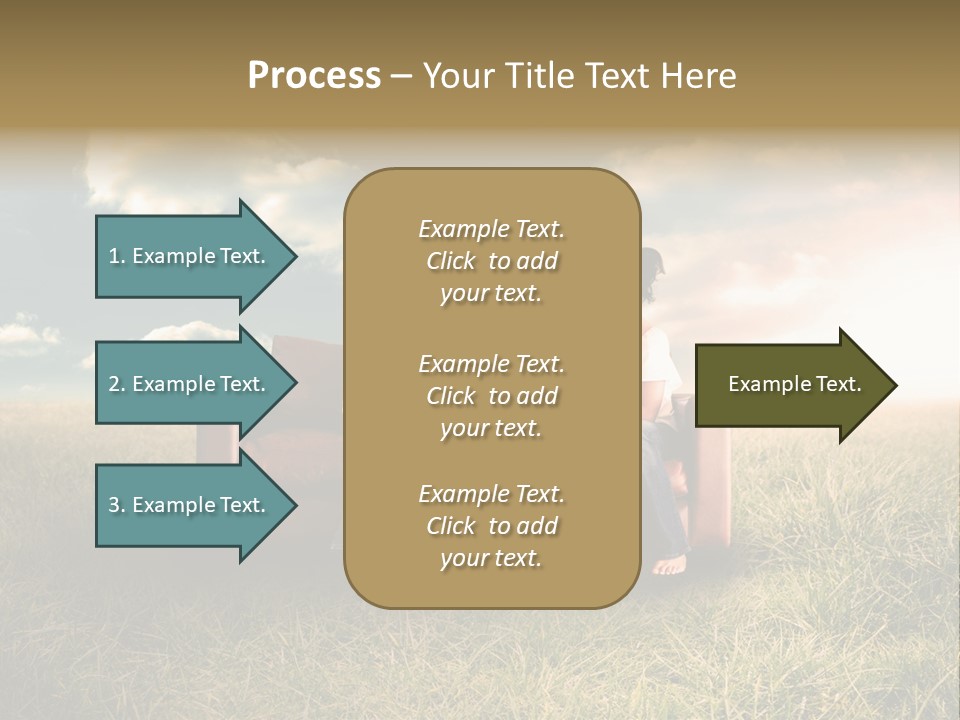 Couch Green Mother PowerPoint Template