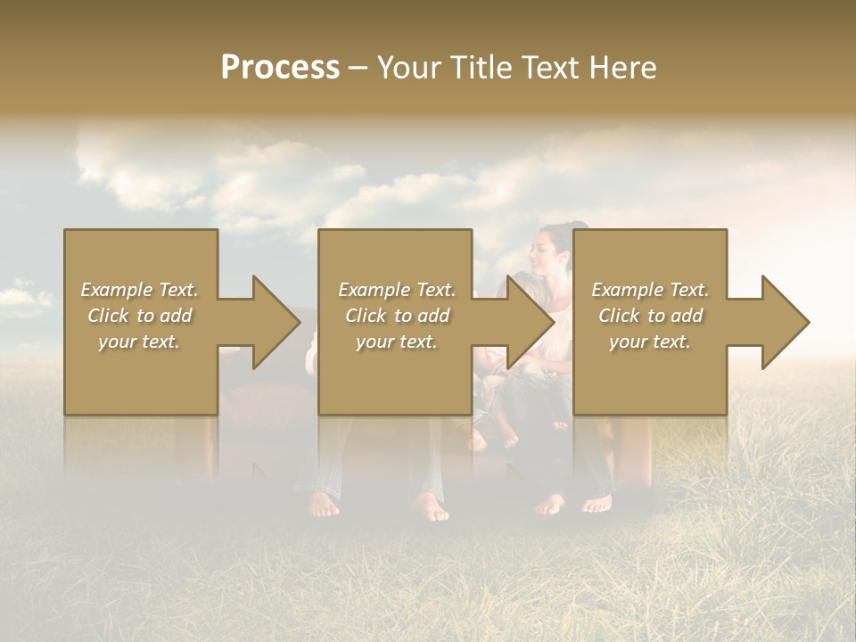 Couch Green Mother PowerPoint Template