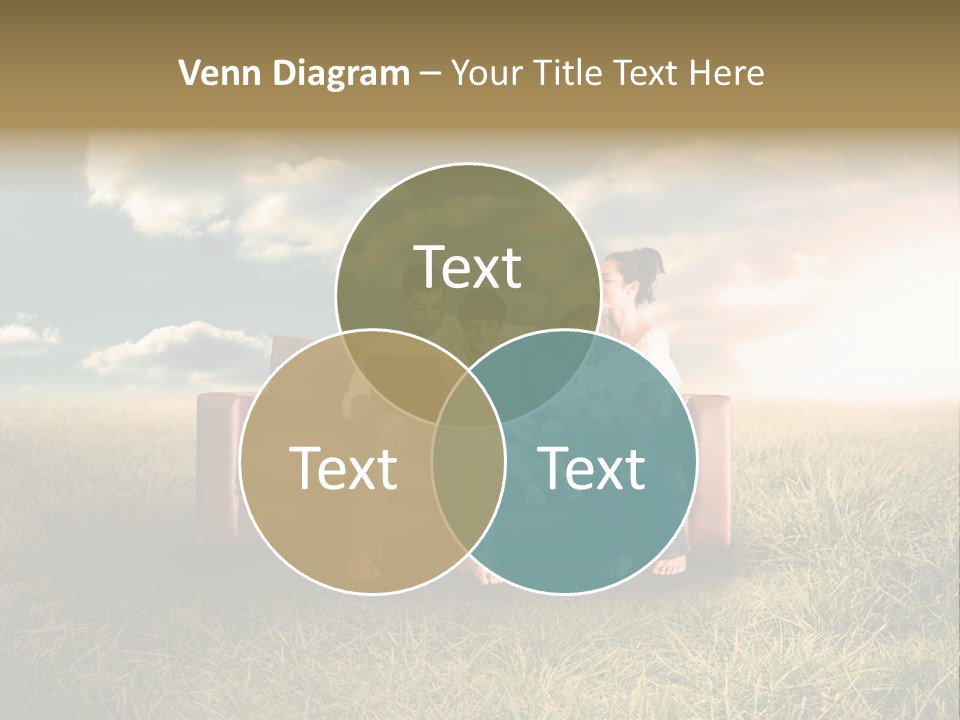 Couch Green Mother PowerPoint Template