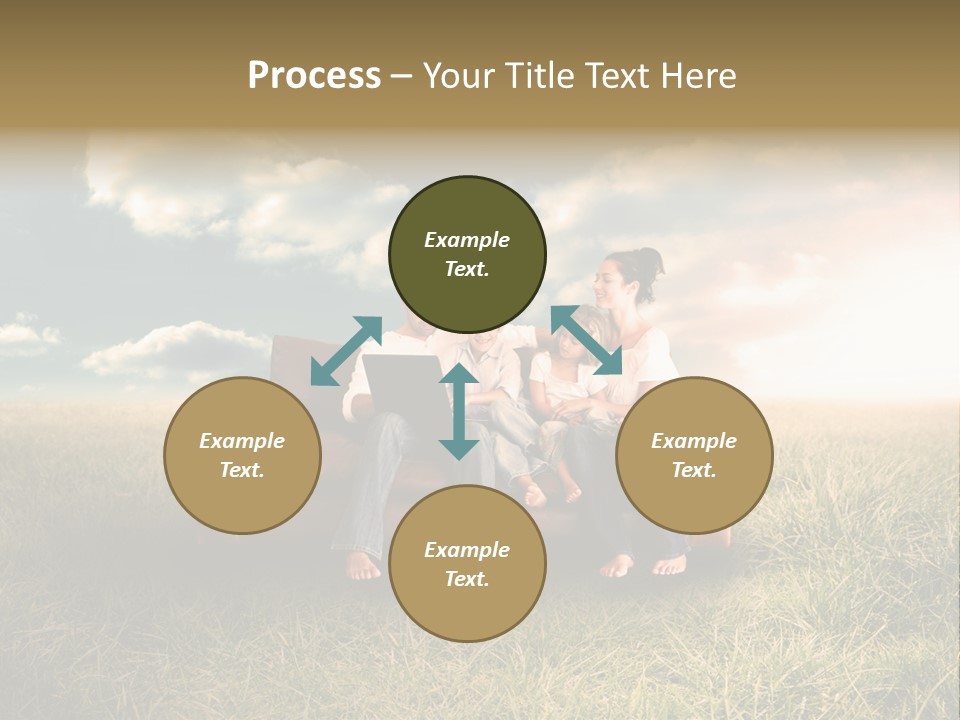 Couch Green Mother PowerPoint Template