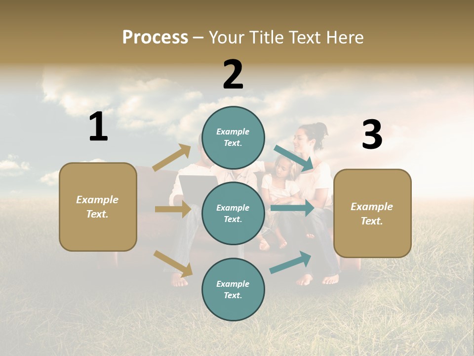 Couch Green Mother PowerPoint Template