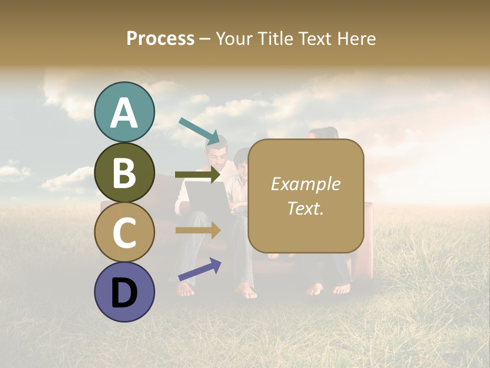 Couch Green Mother PowerPoint Template