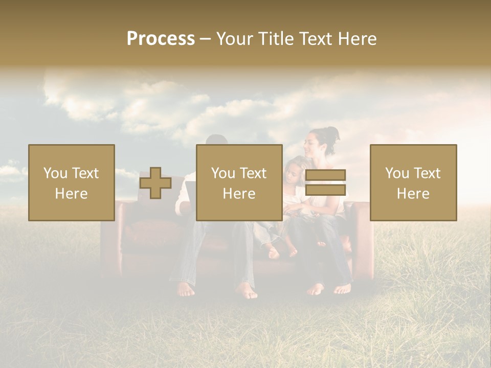 Couch Green Mother PowerPoint Template