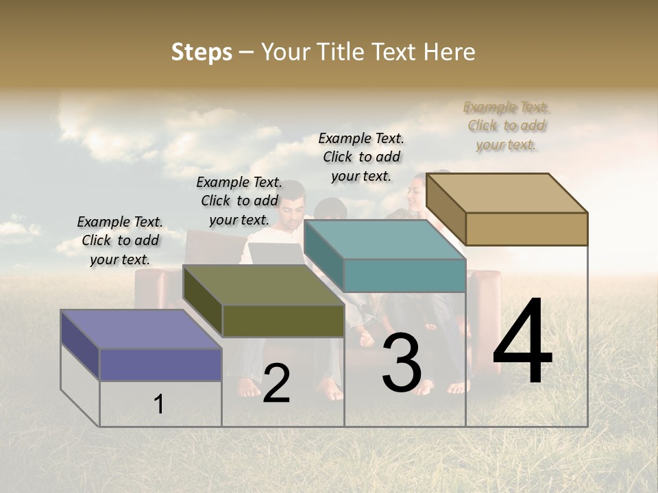 Couch Green Mother PowerPoint Template