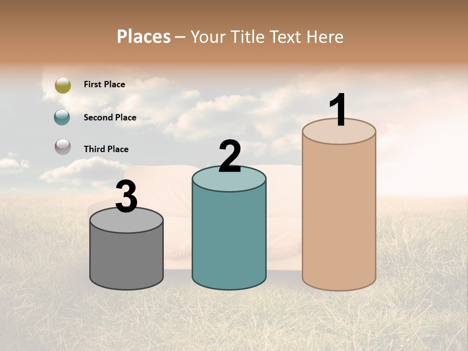 Cheerful Cloudy Sky PowerPoint Template