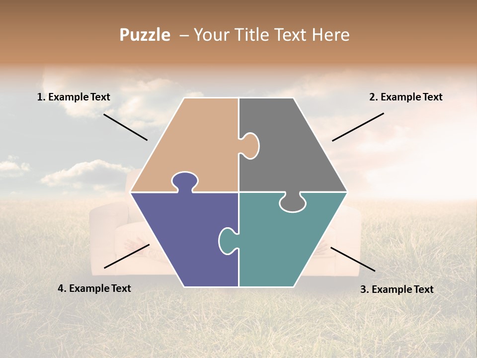 Cheerful Cloudy Sky PowerPoint Template