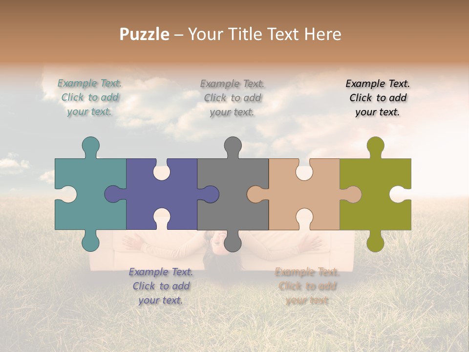 Cheerful Cloudy Sky PowerPoint Template