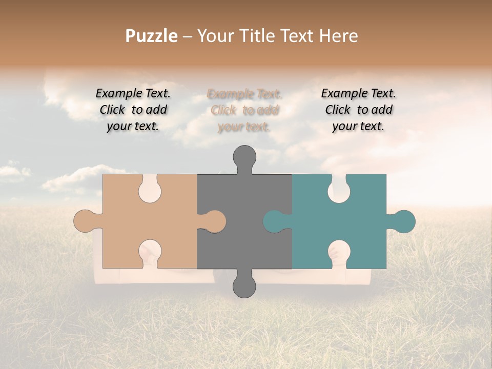 Cheerful Cloudy Sky PowerPoint Template