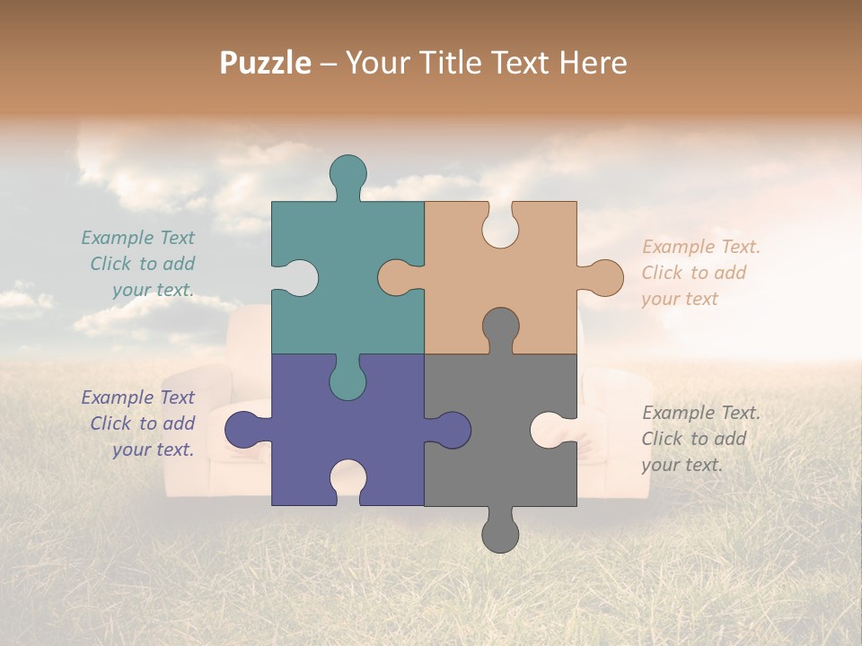 Cheerful Cloudy Sky PowerPoint Template