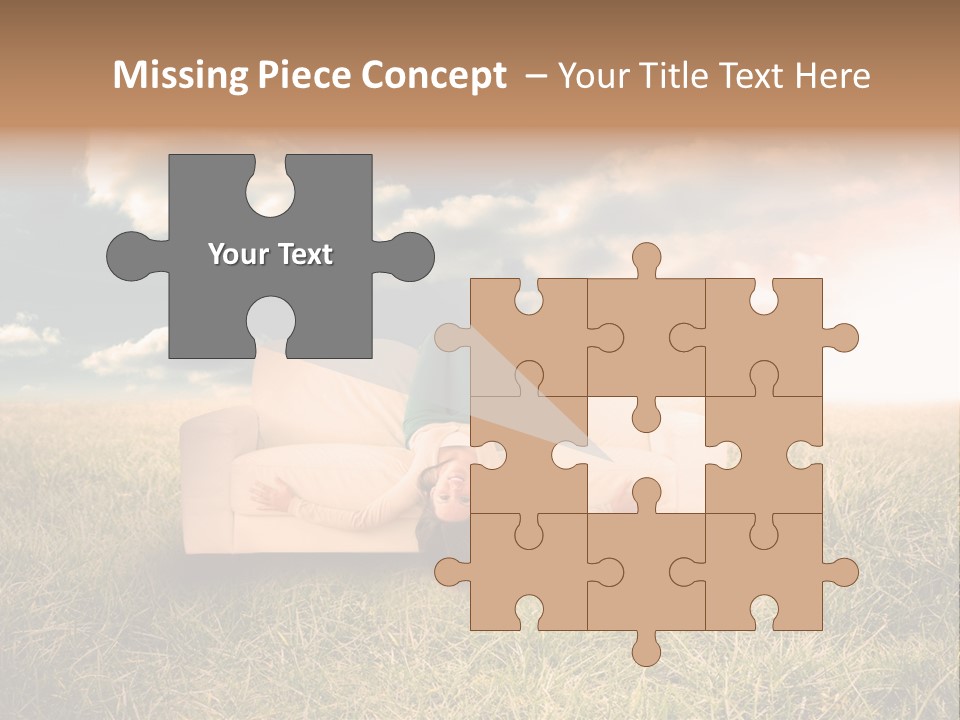 Cheerful Cloudy Sky PowerPoint Template