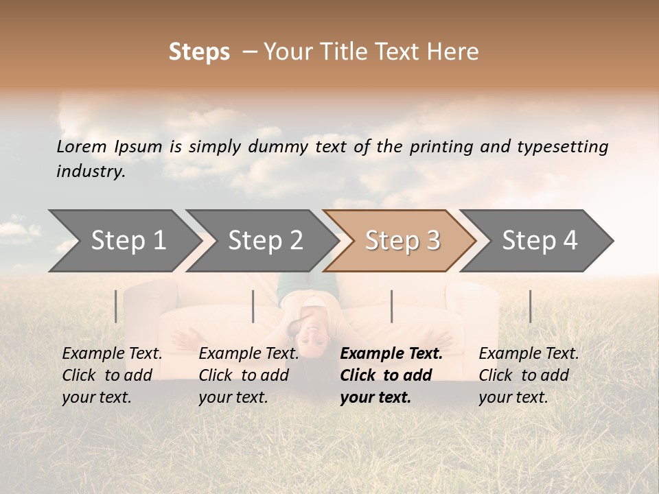 Cheerful Cloudy Sky PowerPoint Template