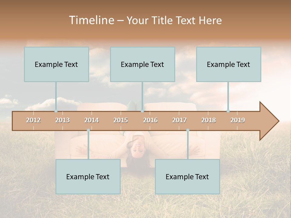 Cheerful Cloudy Sky PowerPoint Template