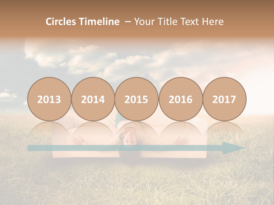 Cheerful Cloudy Sky PowerPoint Template