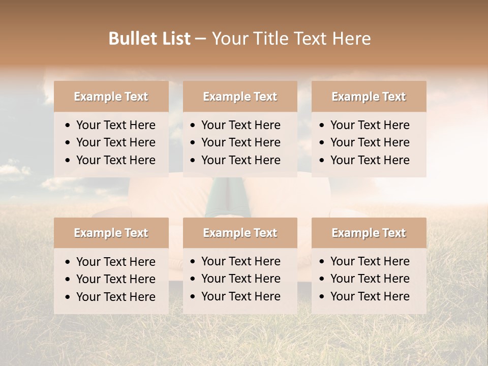 Cheerful Cloudy Sky PowerPoint Template