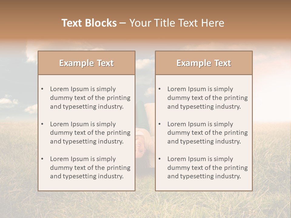 Cheerful Cloudy Sky PowerPoint Template