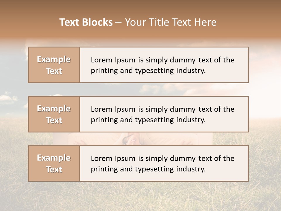 Cheerful Cloudy Sky PowerPoint Template