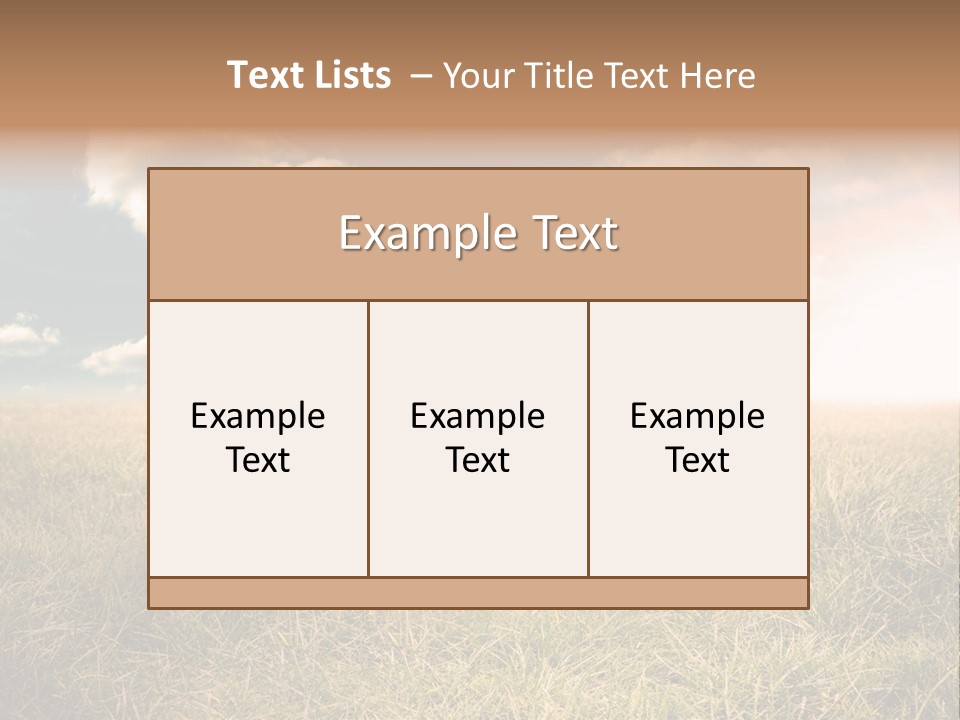Cheerful Cloudy Sky PowerPoint Template