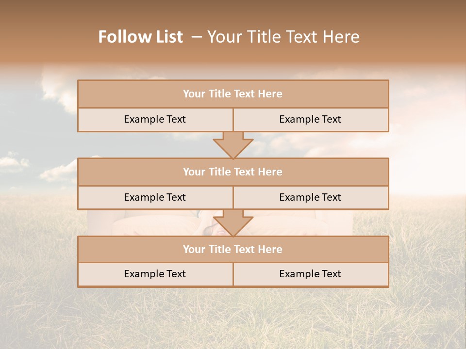 Cheerful Cloudy Sky PowerPoint Template