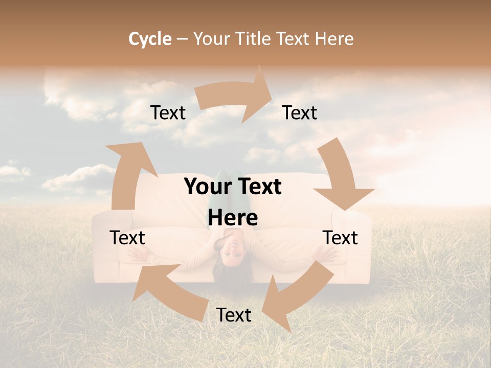 Cheerful Cloudy Sky PowerPoint Template