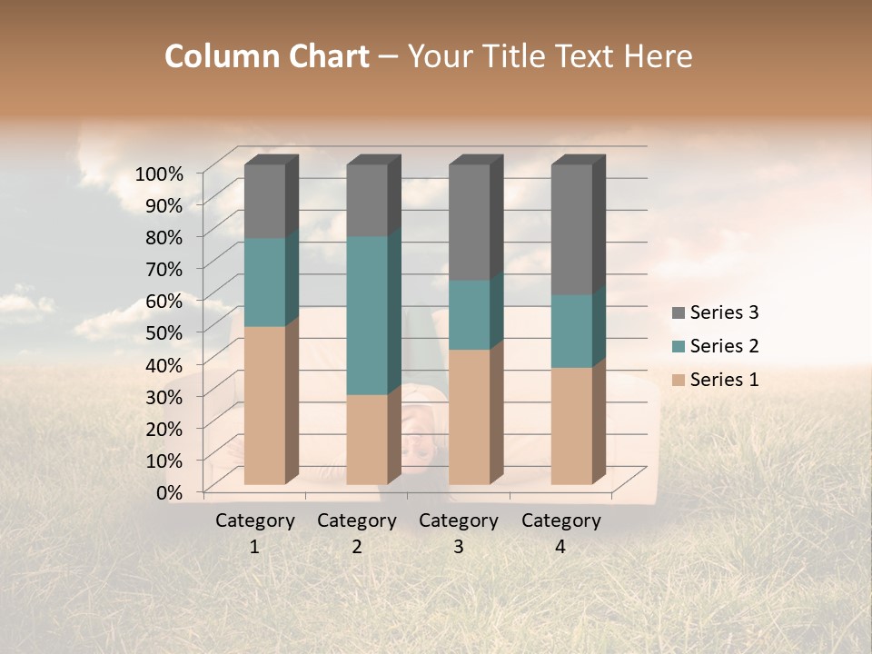 Cheerful Cloudy Sky PowerPoint Template