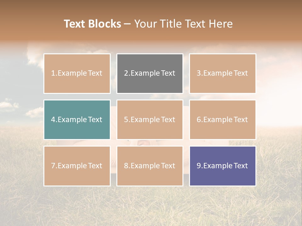 Cheerful Cloudy Sky PowerPoint Template