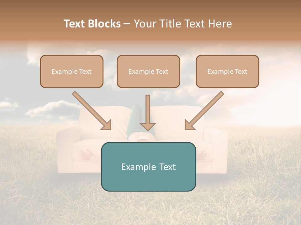 Cheerful Cloudy Sky PowerPoint Template