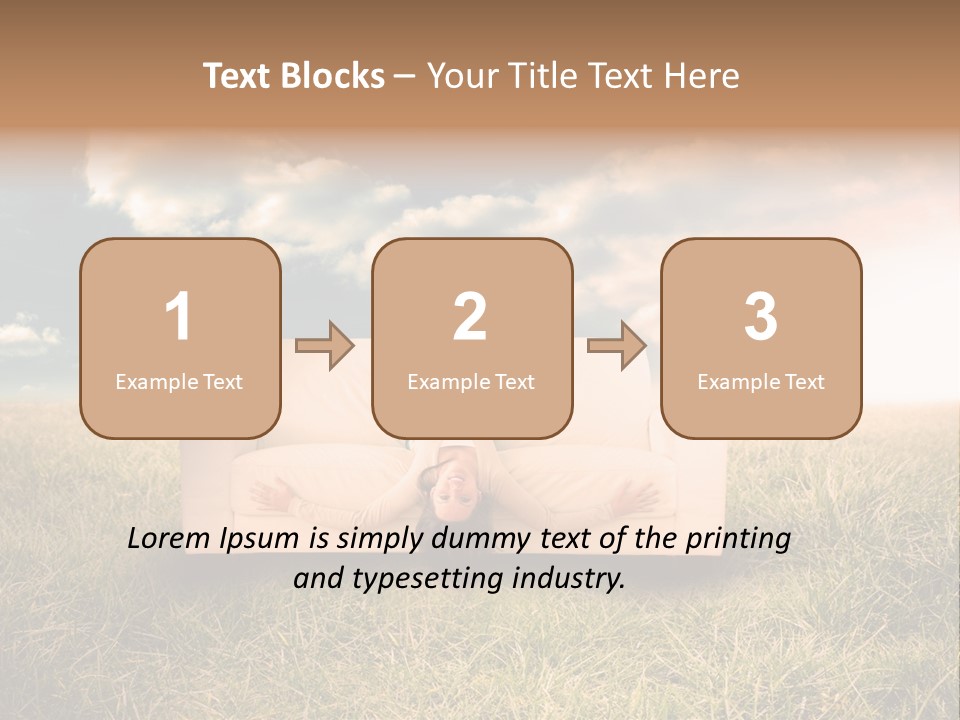 Cheerful Cloudy Sky PowerPoint Template