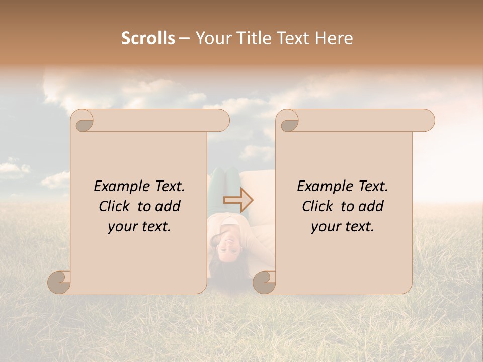 Cheerful Cloudy Sky PowerPoint Template