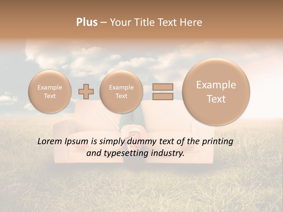 Cheerful Cloudy Sky PowerPoint Template