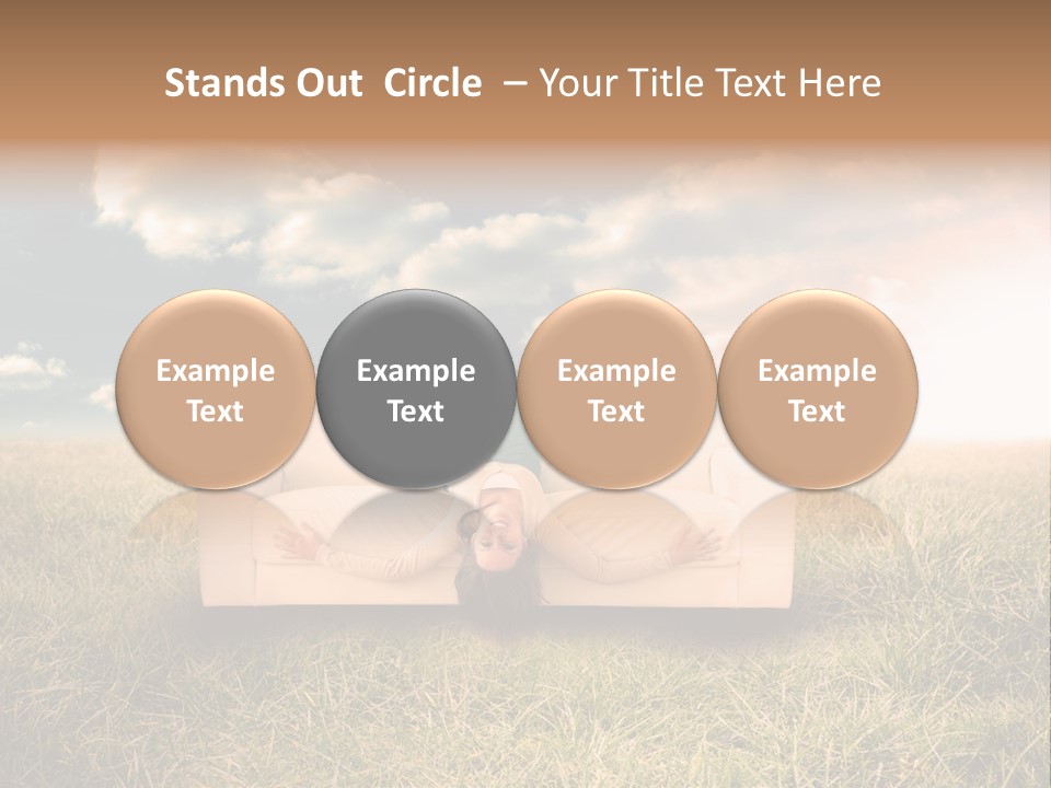 Cheerful Cloudy Sky PowerPoint Template