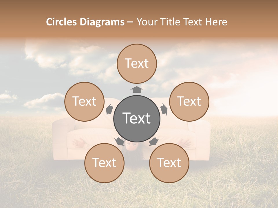 Cheerful Cloudy Sky PowerPoint Template