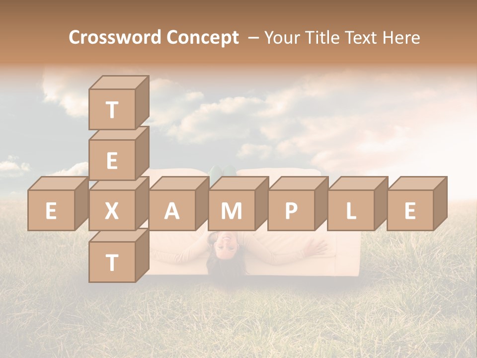 Cheerful Cloudy Sky PowerPoint Template