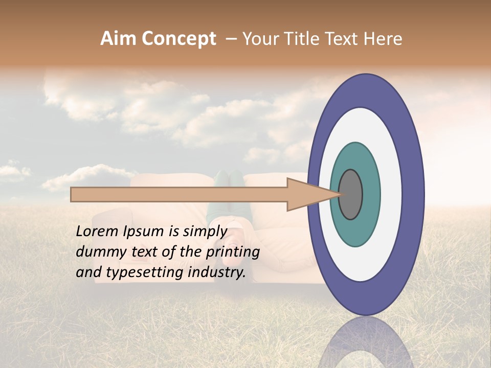 Cheerful Cloudy Sky PowerPoint Template