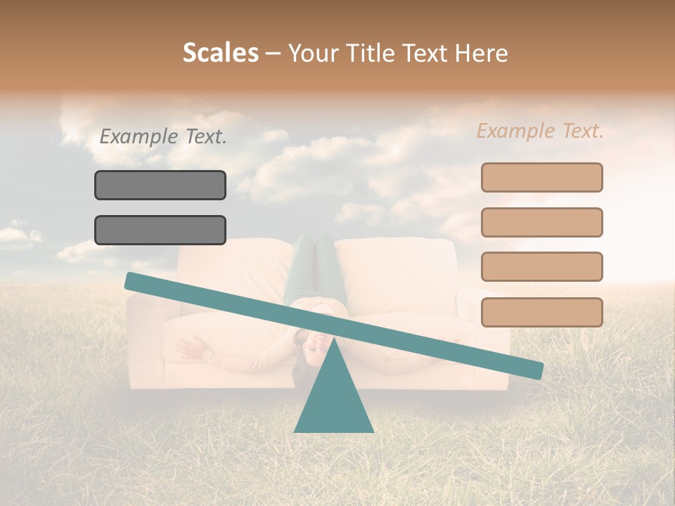 Cheerful Cloudy Sky PowerPoint Template