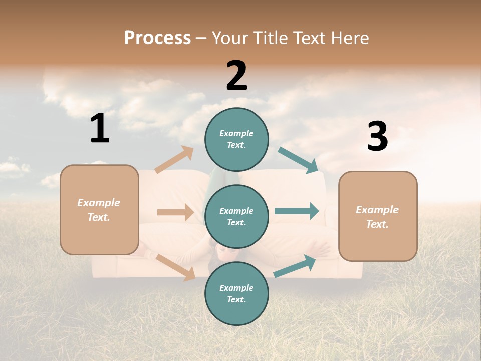 Cheerful Cloudy Sky PowerPoint Template